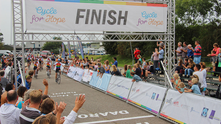 Cycle for Hope - finish