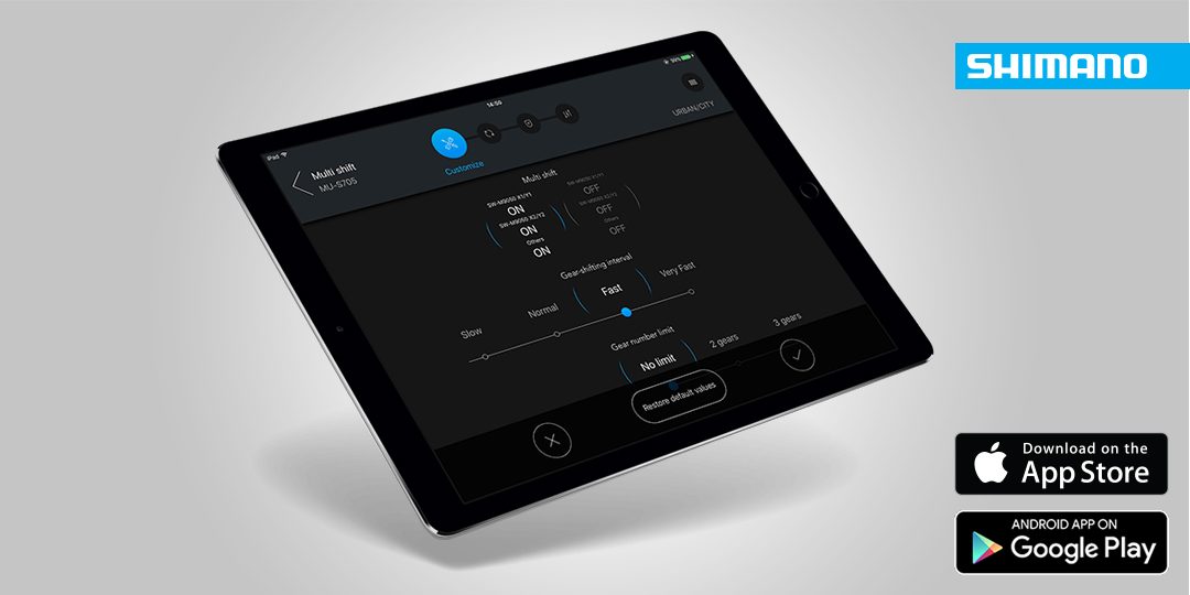 Instellen Shimano Di2 nu mogelijk met E-Tube app