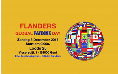 Flanders Global Fatbike Day in Gent op 3 december 2017